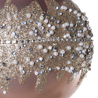 Thumbnail for Large Pink Diamante And Bead Bauble