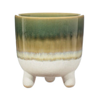 Thumbnail for Large Mojave Green Glazed Planter on Legs