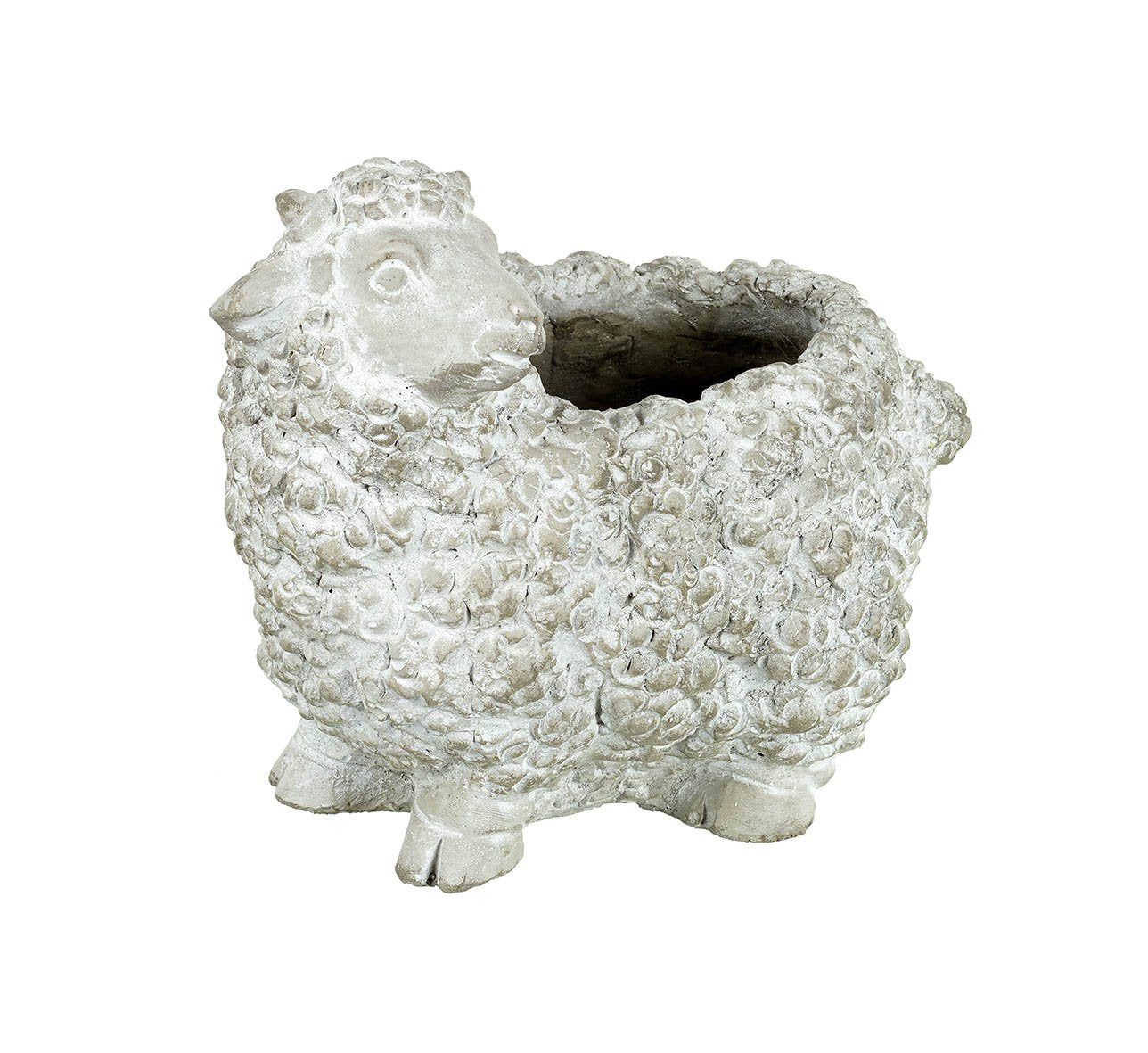 Grey Cement Sheep Planter