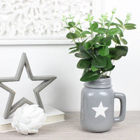 Thumbnail for Grey Ceramic Jug with White Star
