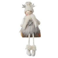 Thumbnail for Wooden Girl Sitting Ornament