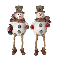 Thumbnail for Dangly Leg Resin Snowmen Ornament