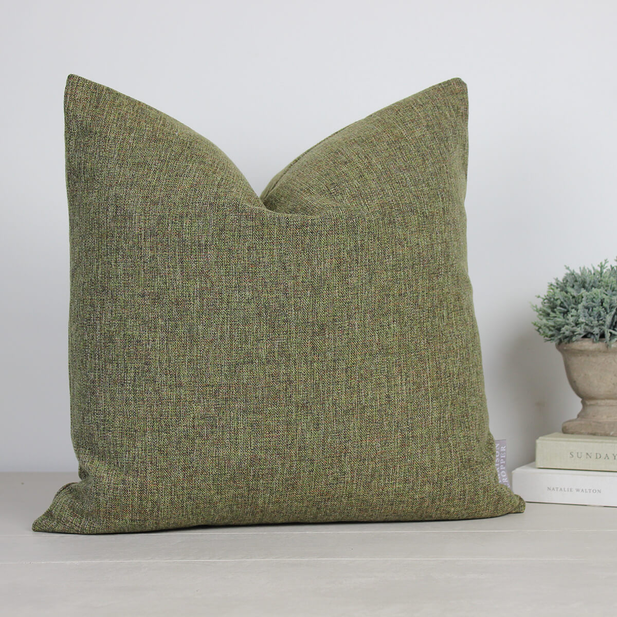 Hadleigh Tweed Green Cushion