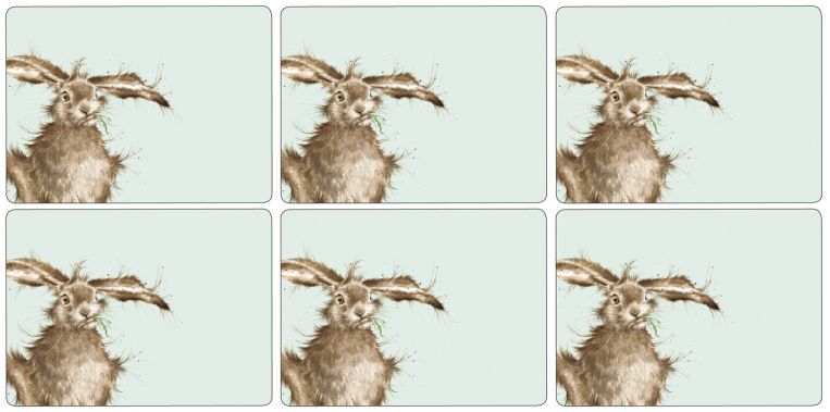 Wrendale Designs Hare Set of 6 Placemats