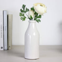 Thumbnail for Harpley Cream Crackled Bottle Vase