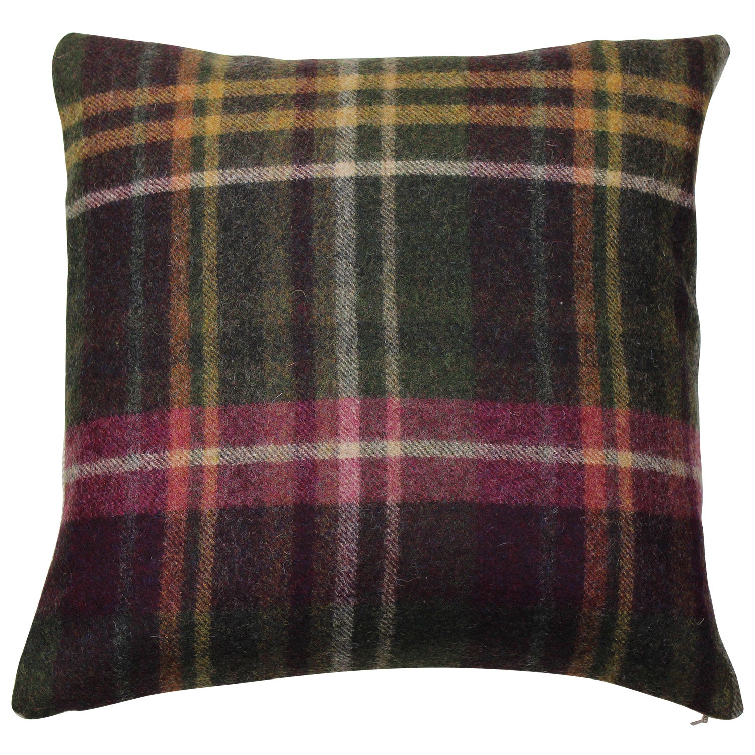 Hetton Green Tweed Wool Cushion