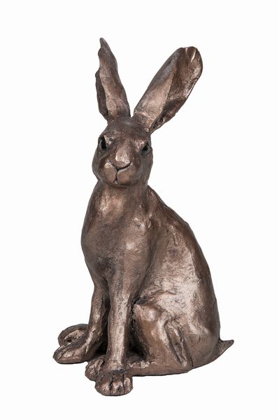 Hugh Sitting Hare Frith Bronze Sculpture