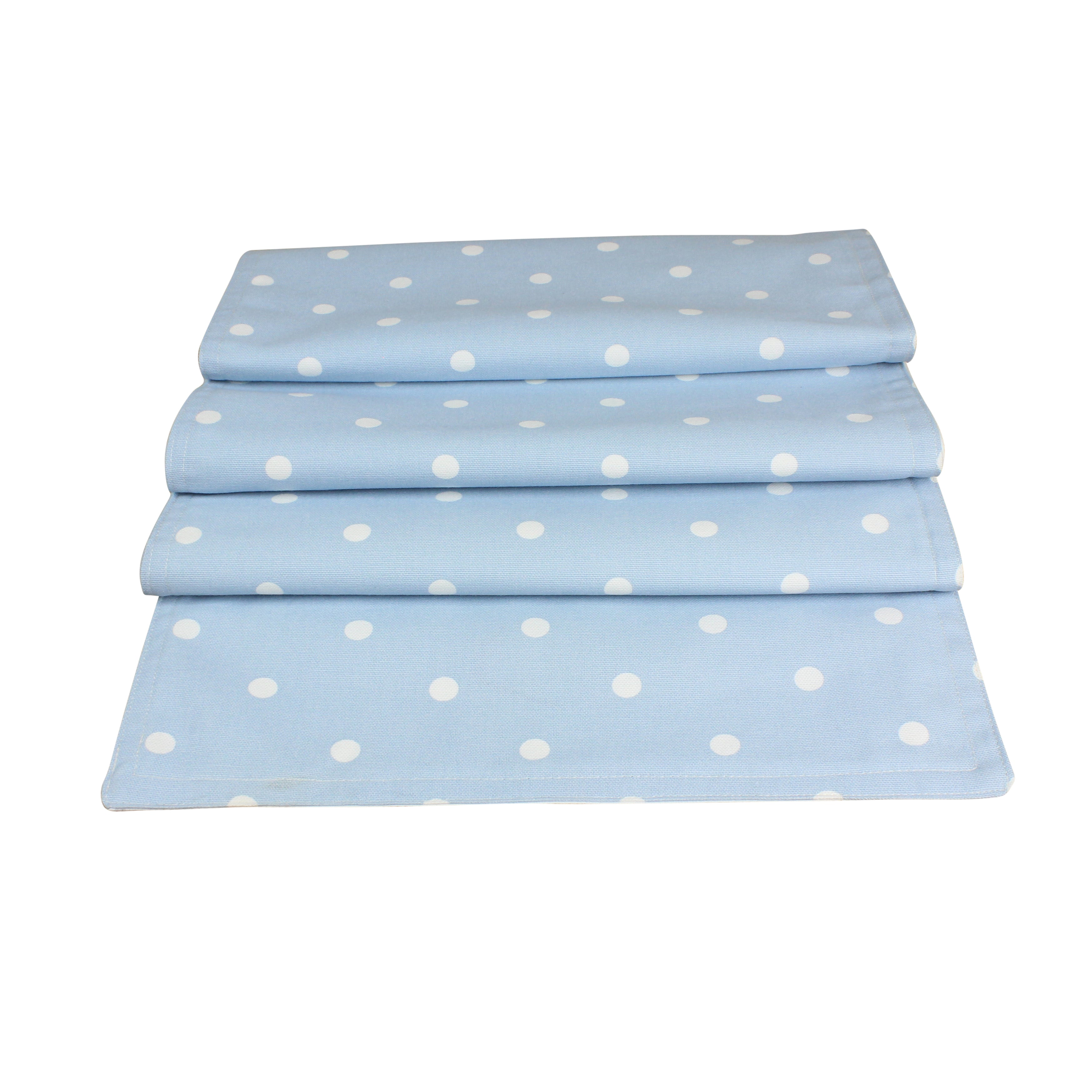 Dotty Powder Blue Table Runner