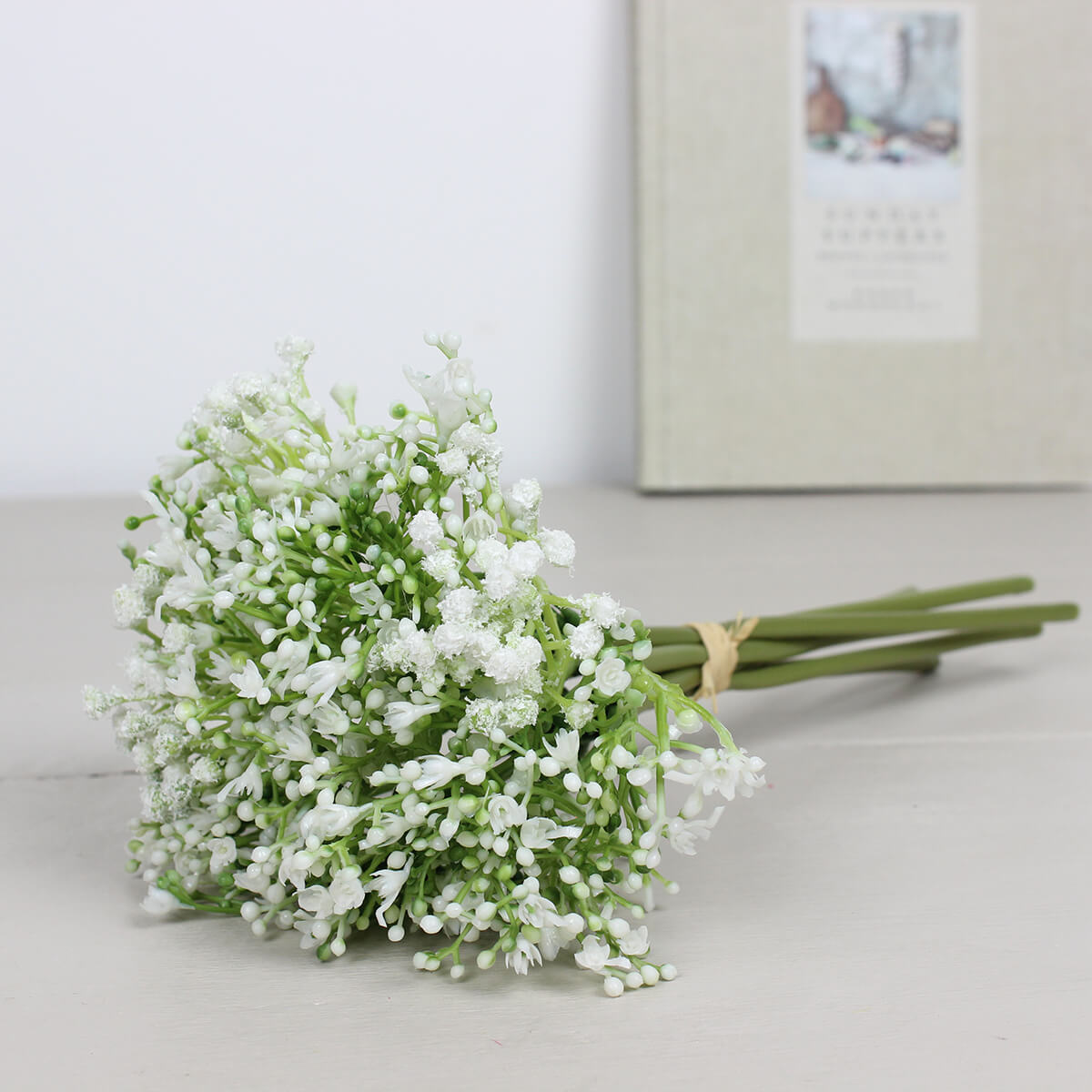 Faux White Baby's Breath Gypsophillia Bouquet