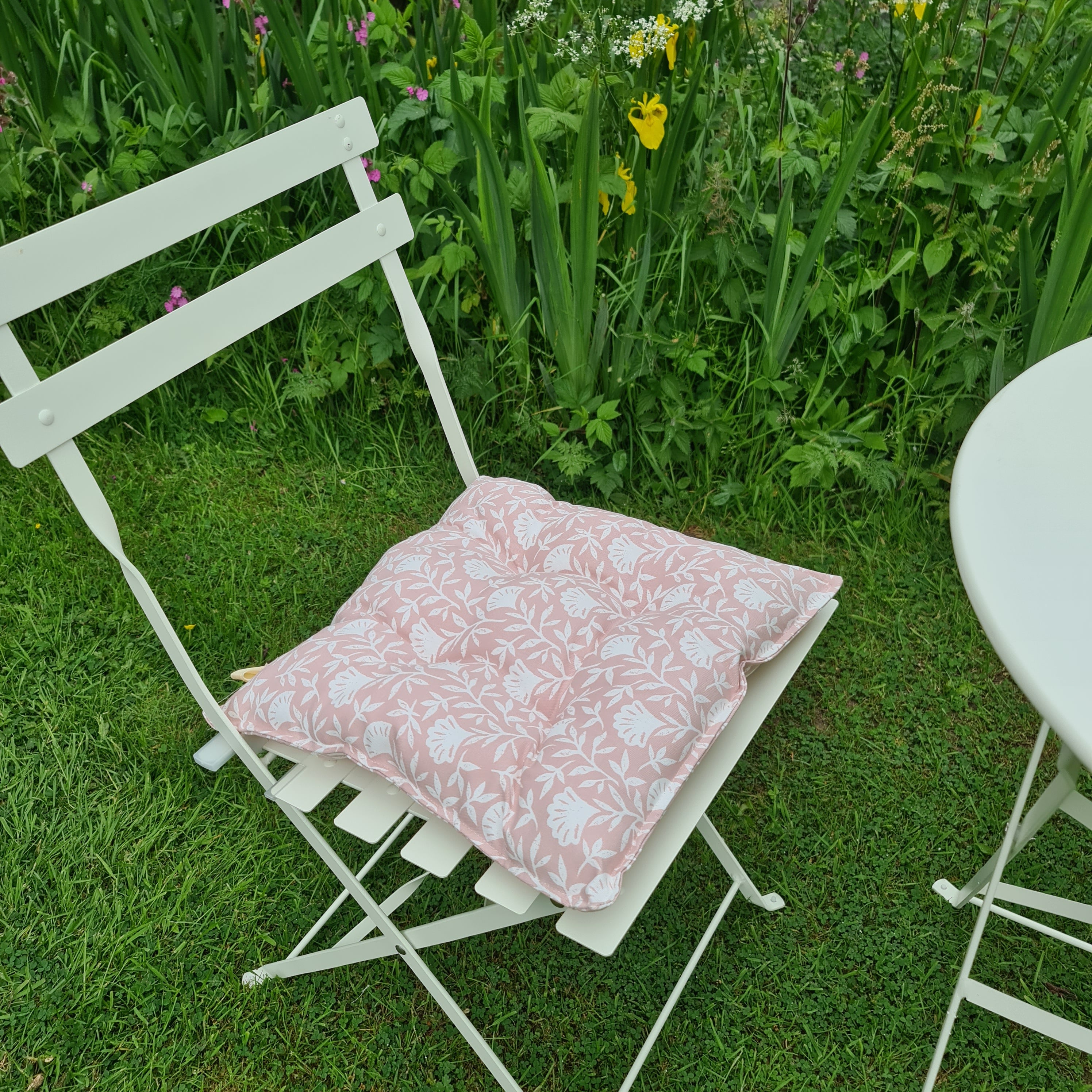Melby Blush Chair Seat Pad
