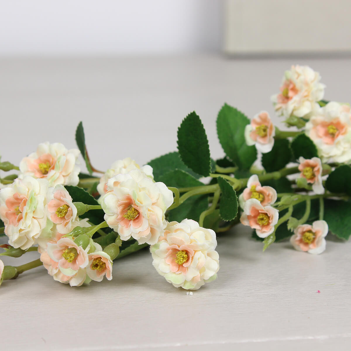 Faux Cream Wild Meadow Rose
