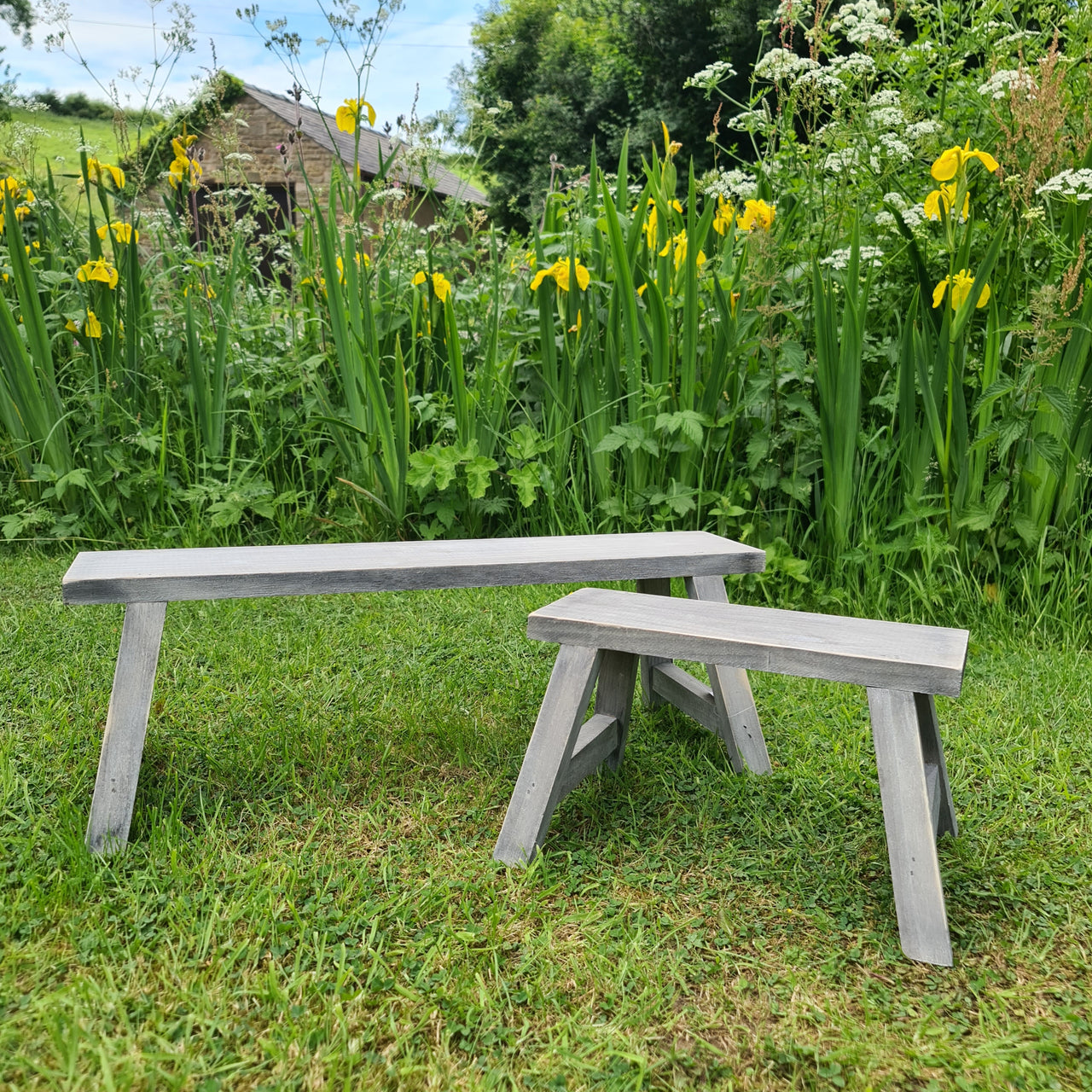 Small Wooden Potting Bench