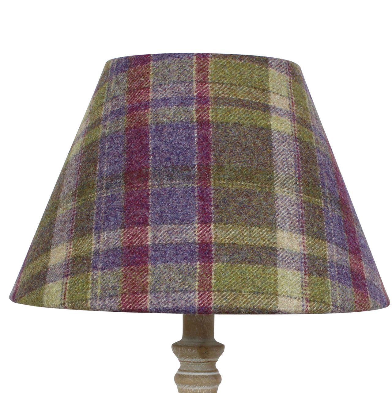Gosford Grape Wool Checked Coolie Lampshade