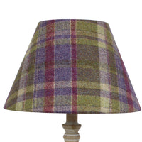 Thumbnail for Gosford Grape Wool Checked Coolie Lampshade