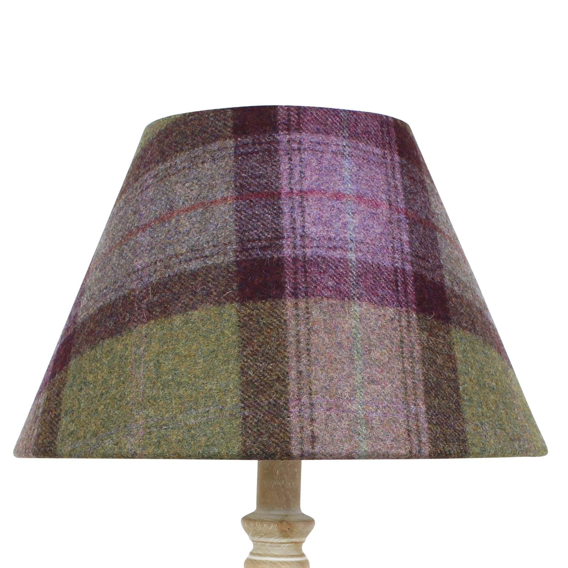 Mystic Quartz Skye Wool Checked Coolie Lampshade