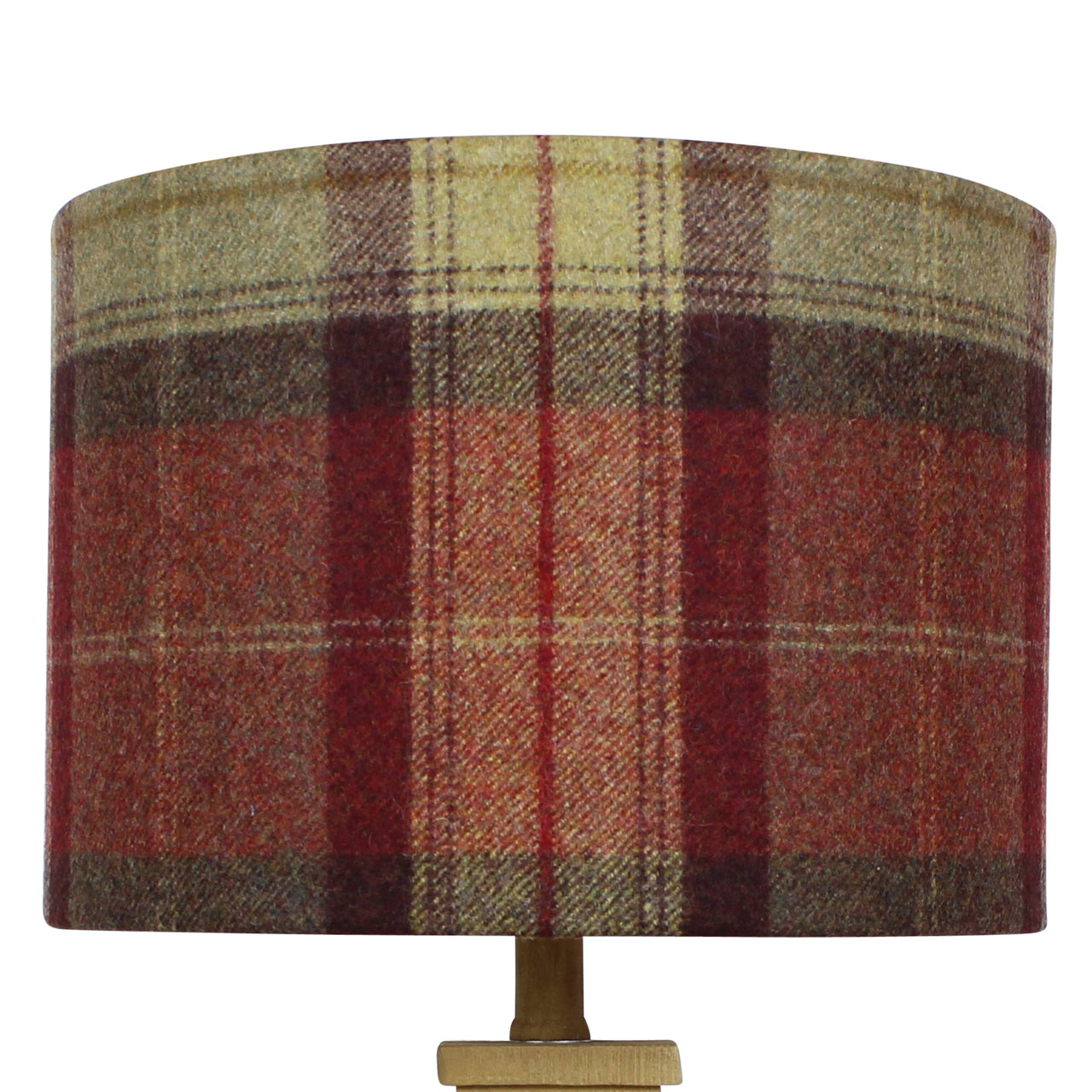 Almandine Skye Wool Checked Drum Lampshade