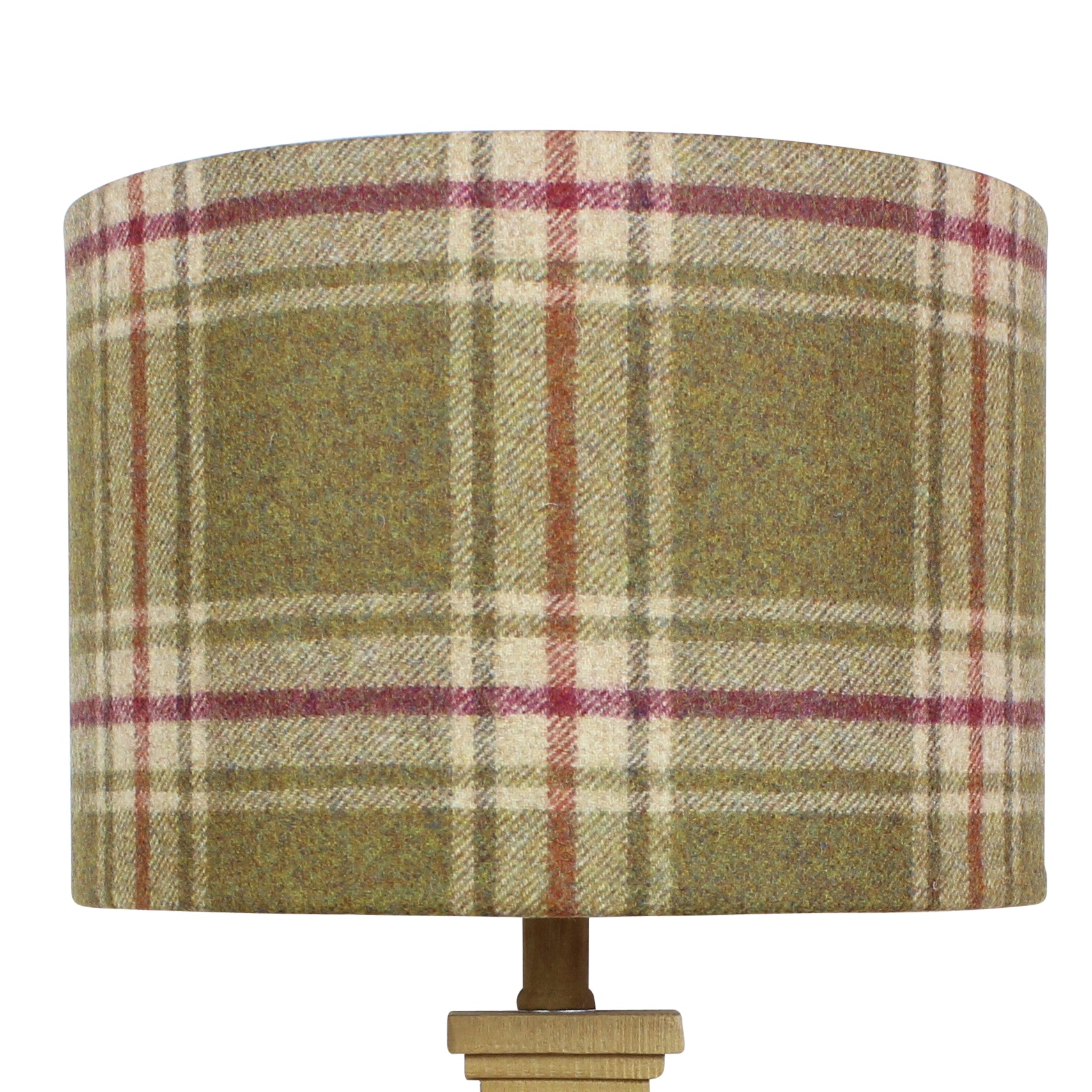 Moonstone Arncliffe Wool Checked Drum Lampshade
