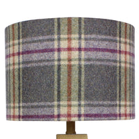 Thumbnail for Charoite Arncliffe Wool Checked Drum Lampshade
