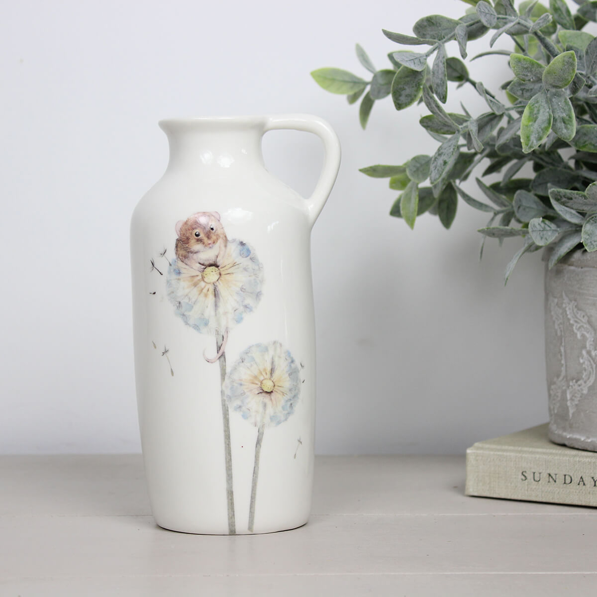 Field Mouse Ceramic Vase