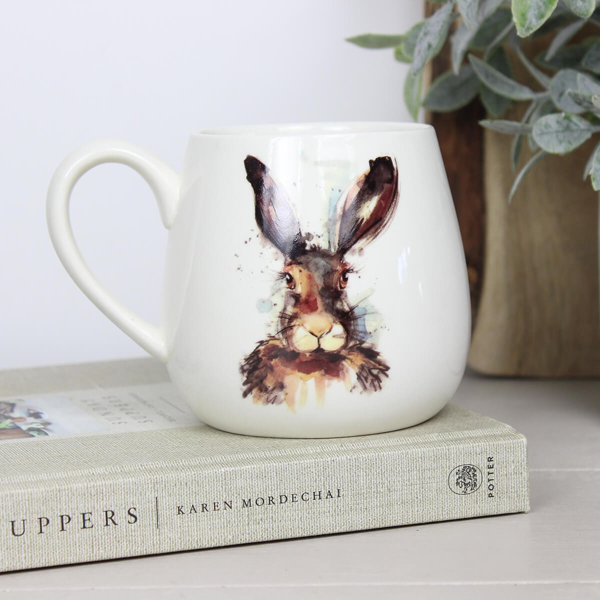Hare Painted Mug