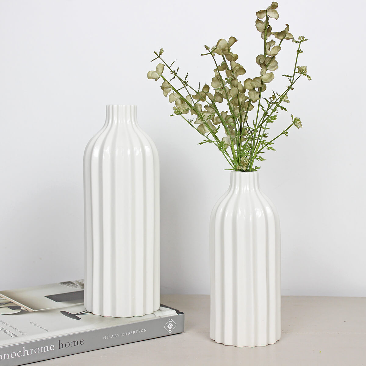 Porcelain Zara White Vase