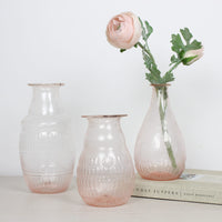 Thumbnail for Pink Carly Recycled Bubble Glass Vase