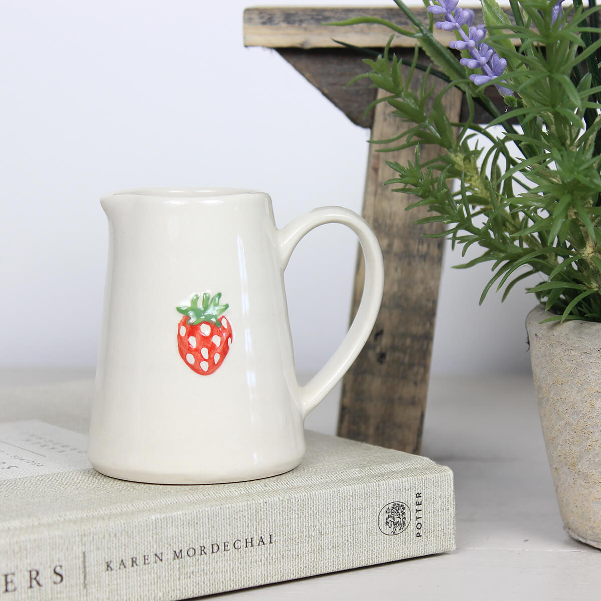 Ceramic Strawberry Mini Jug