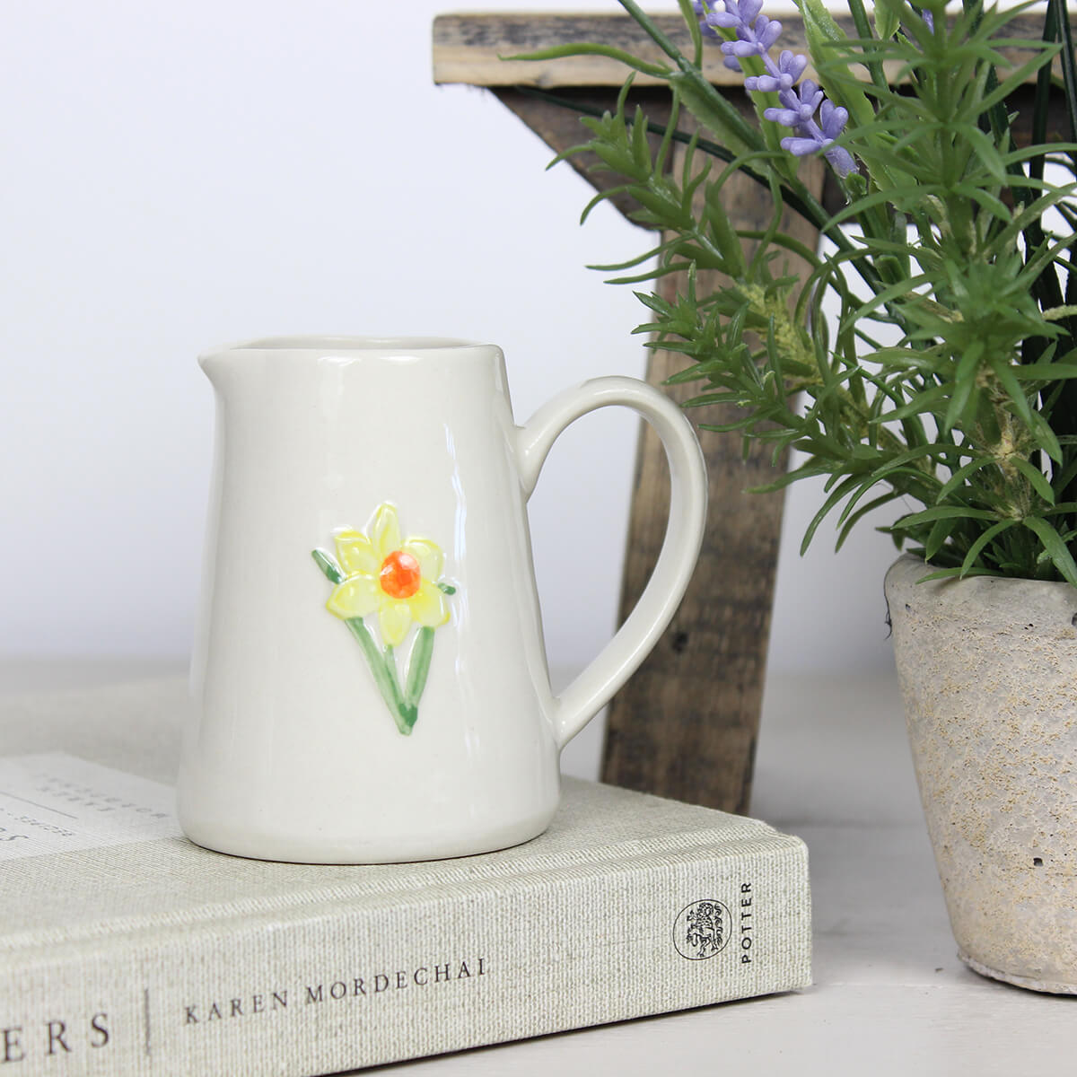 Ceramic Daffodil Mini Jug