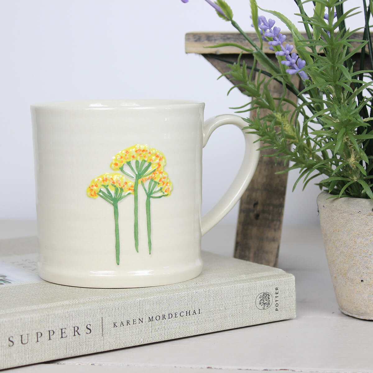 Stoneware Floral Spring Meadow Mug
