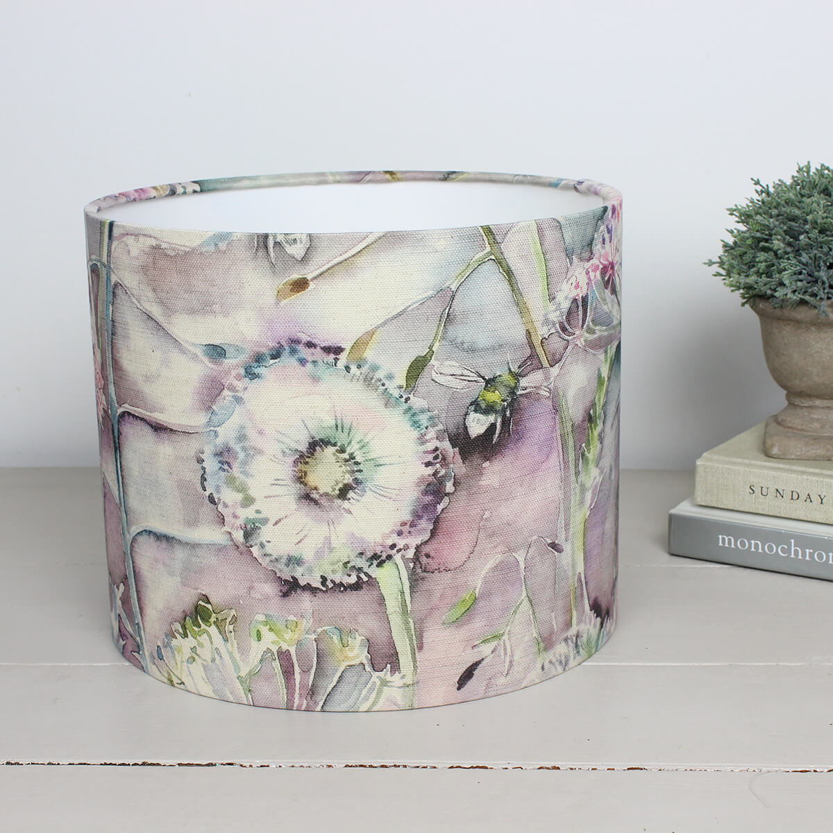 Langdale Fig Purple Floral Bee Voyage Maison Lampshade