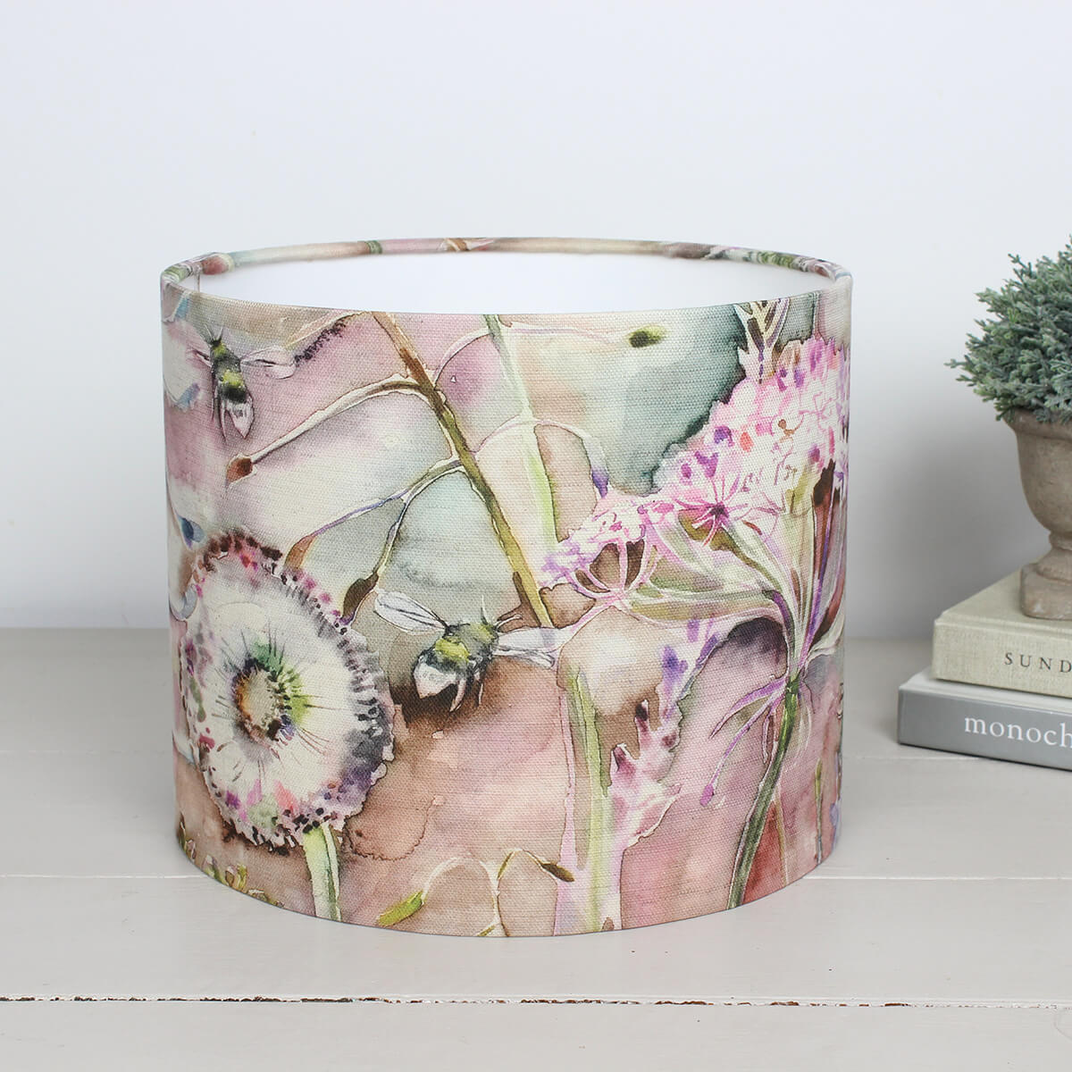 Langdale Russet Pink Floral Bee Voyage Maison Lampshade