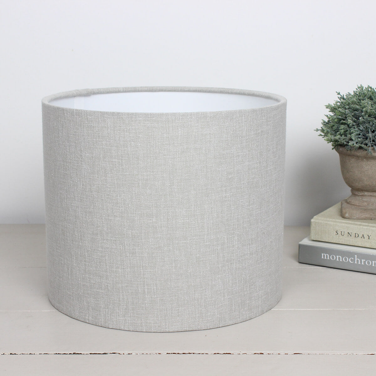 Silver Grey Linen Effect Lampshade