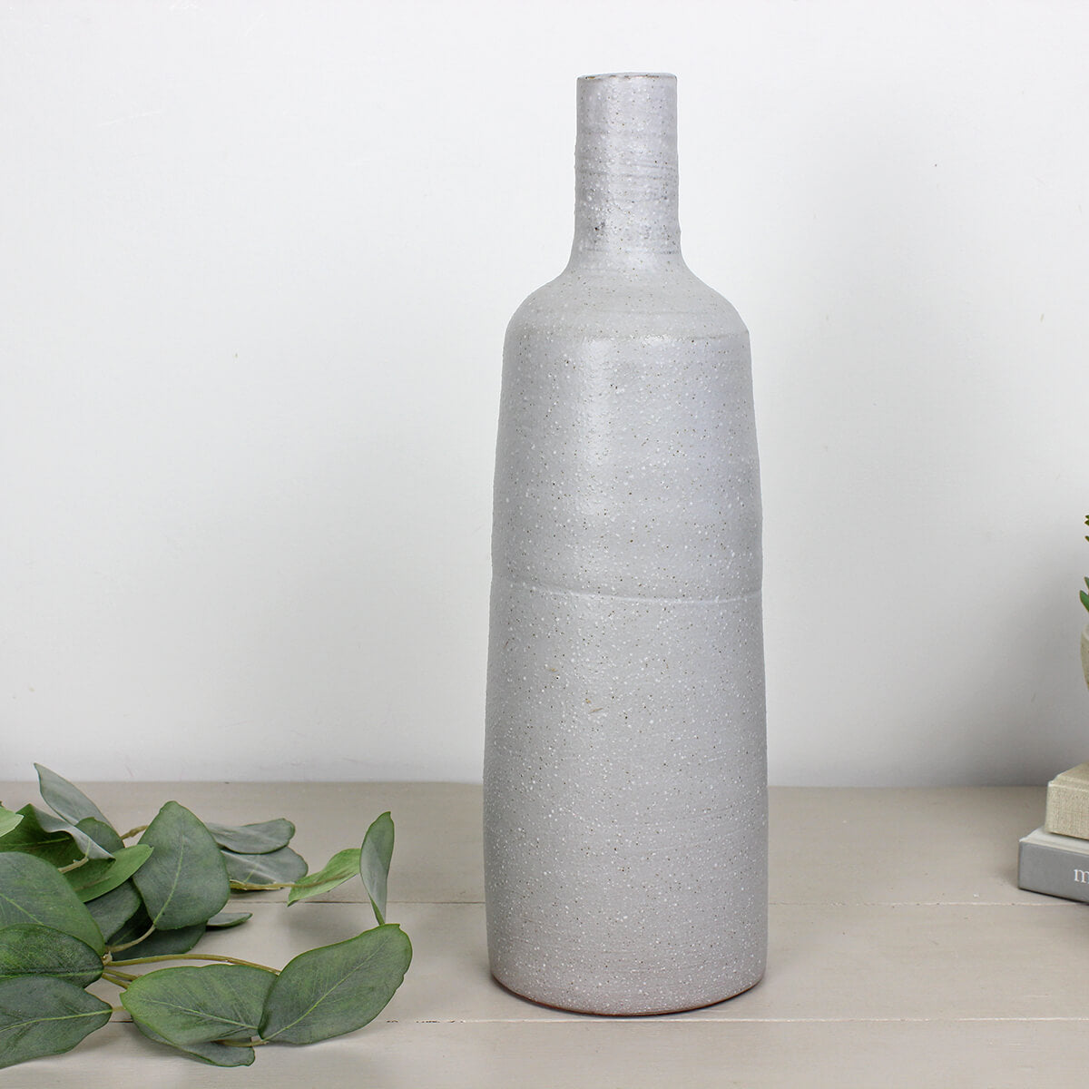 Ceramic Karis Grey Vase - Large