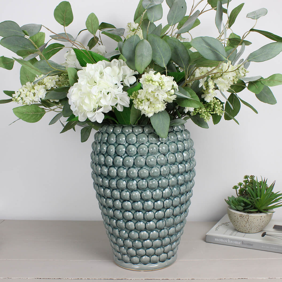 Blue Leona Bobble Vase