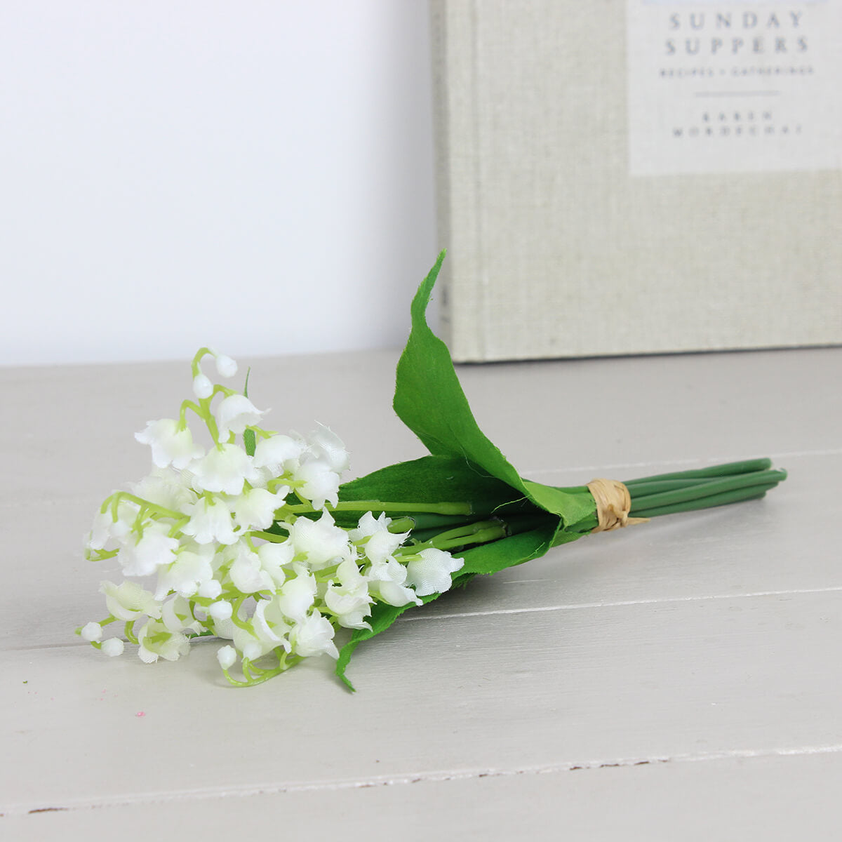 Faux White Lily of The Valley Bunch