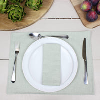 Thumbnail for Linen Look Eggshell Fabric Placemat