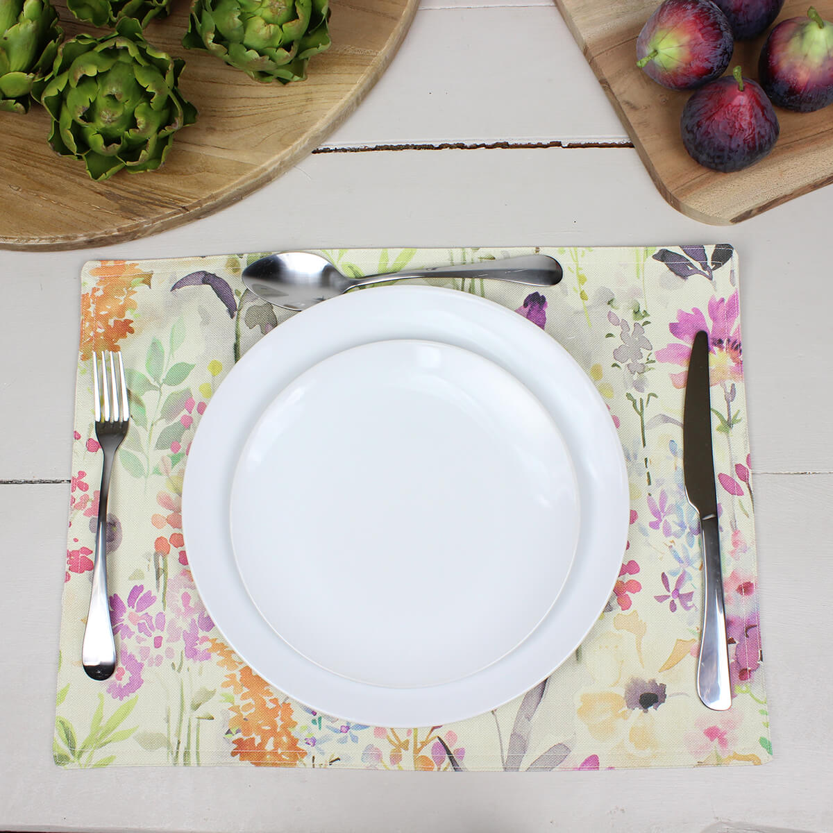 Lavender Wild Flower Fabric Placemat