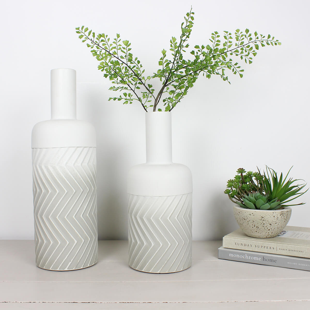 Bottle-Shaped Metal Maddox Vase - Large