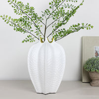 Thumbnail for Siliqua Gold & White Vase - Tall