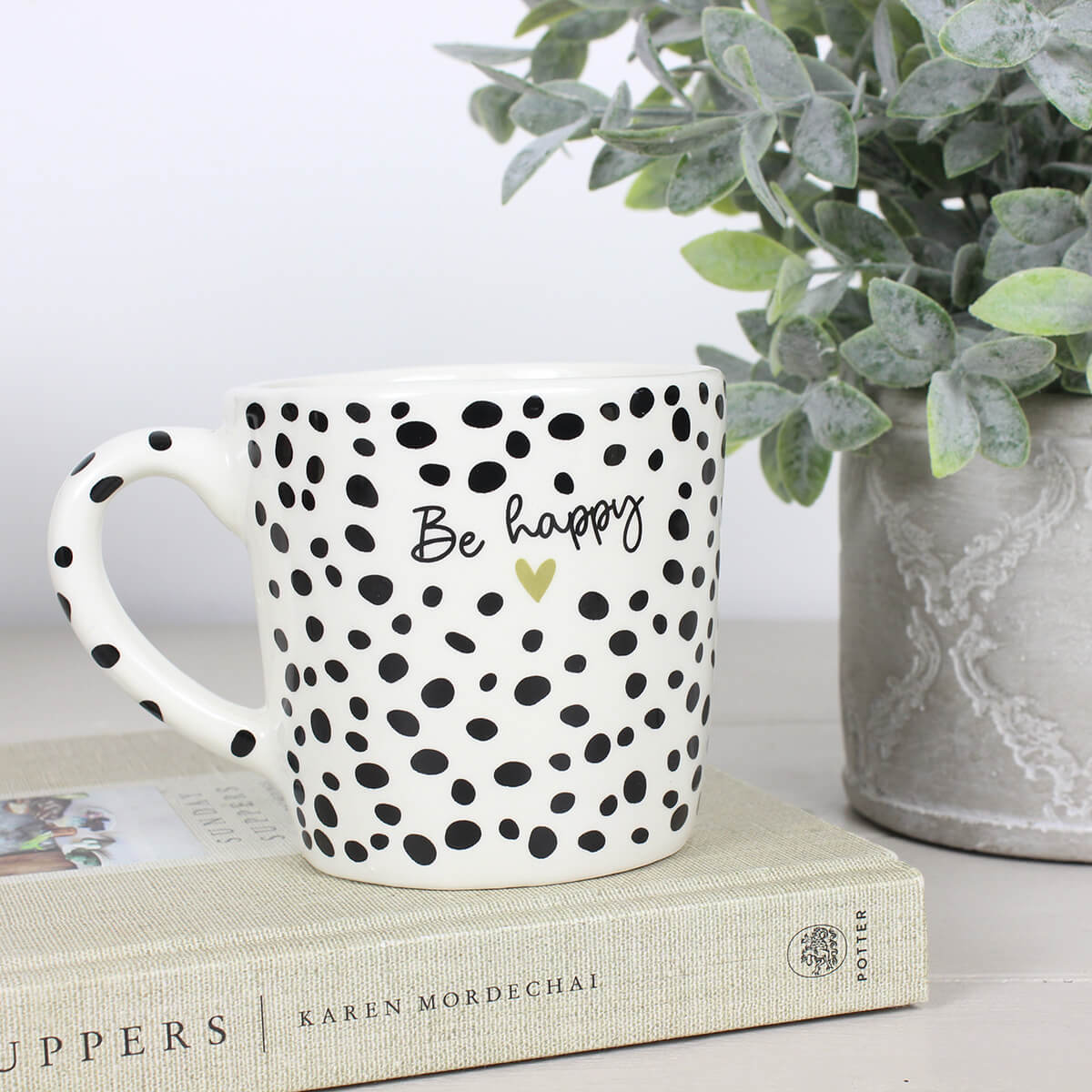 Black & White Dotty Mug