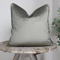 Thumbnail for London Linen Velvet Piped Cushion