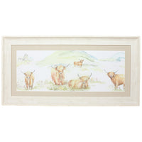 Thumbnail for Highland Cows Picture Voyage Maison Art Birch Frame