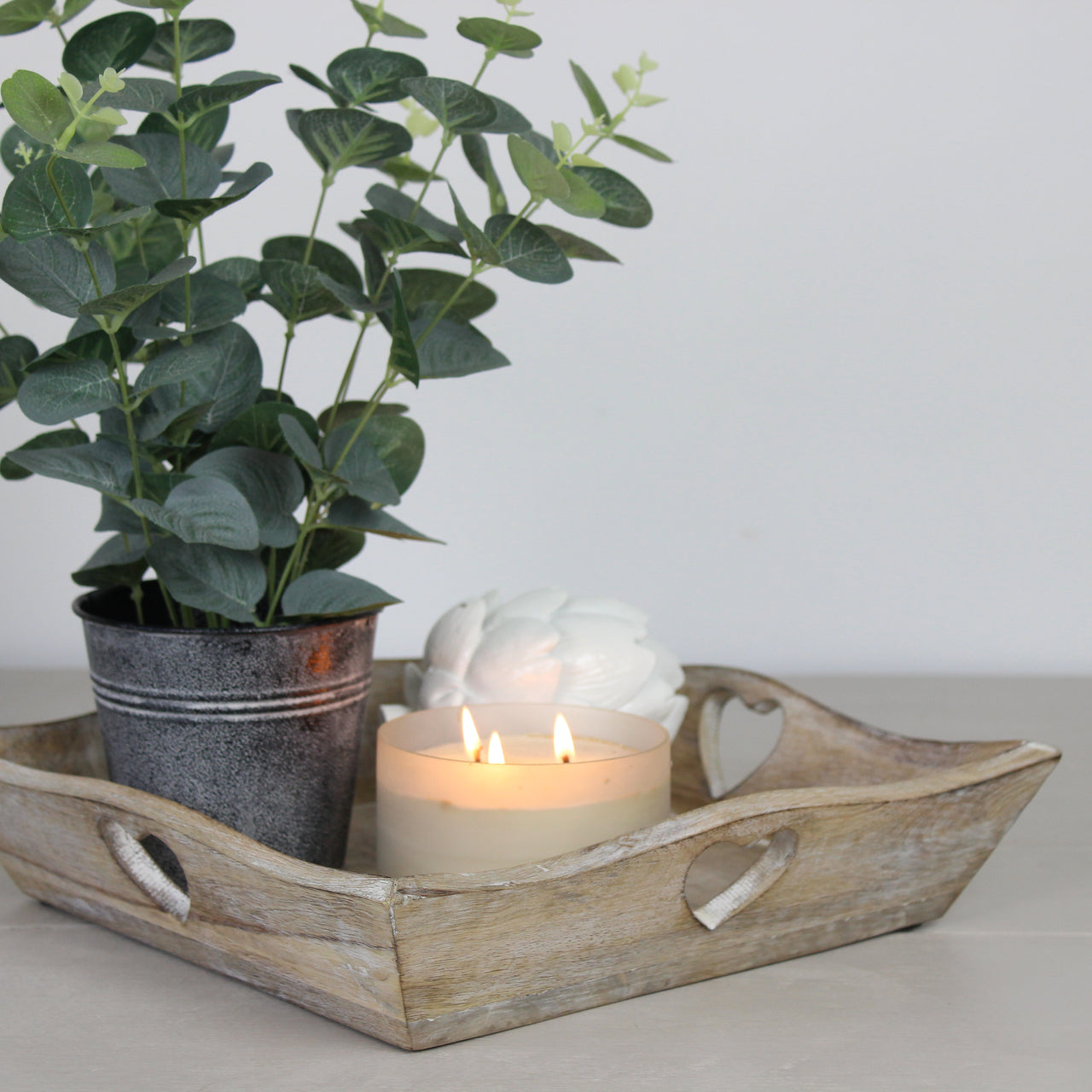Square Scalloped Edge Tray