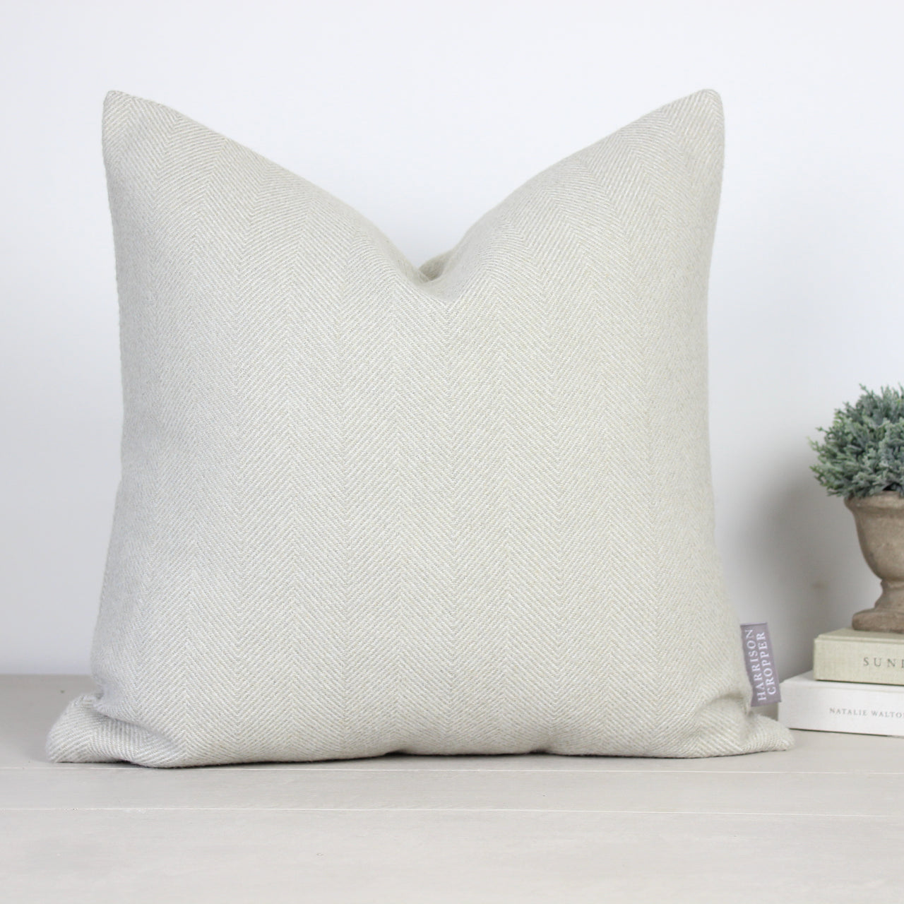 Carnegie Natural Herringbone Cushion