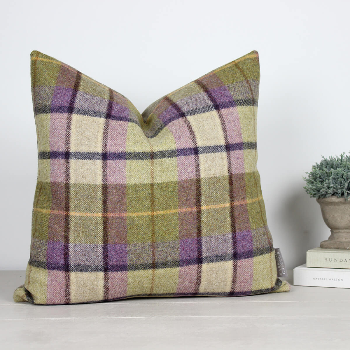 Gargrave Lilac Tweed Wool Cushion