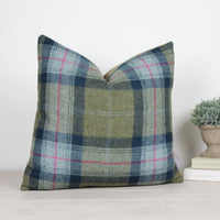 Thumbnail for Skye Olivine Tweed Wool Cushion