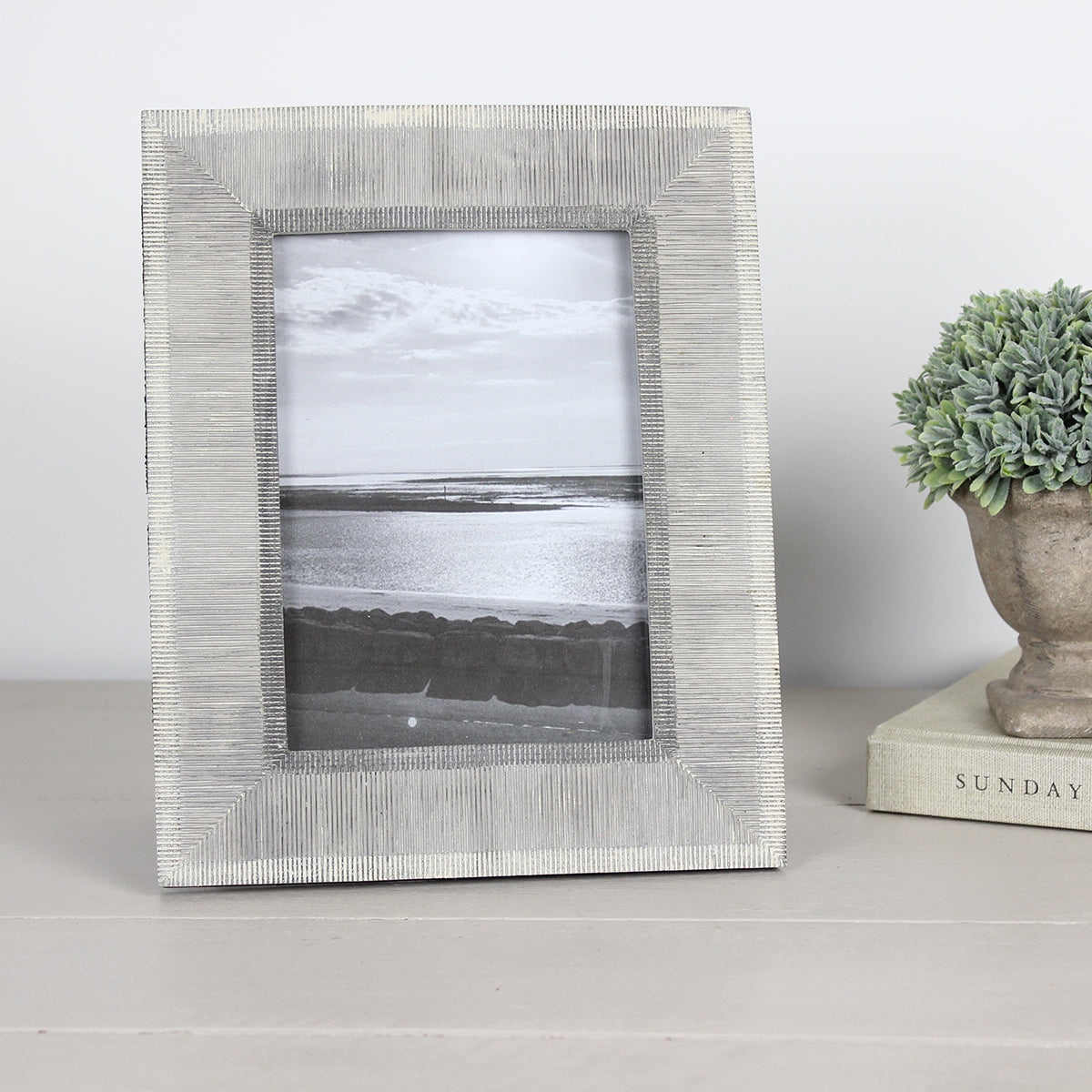 Piper Grey and White Photo Frame