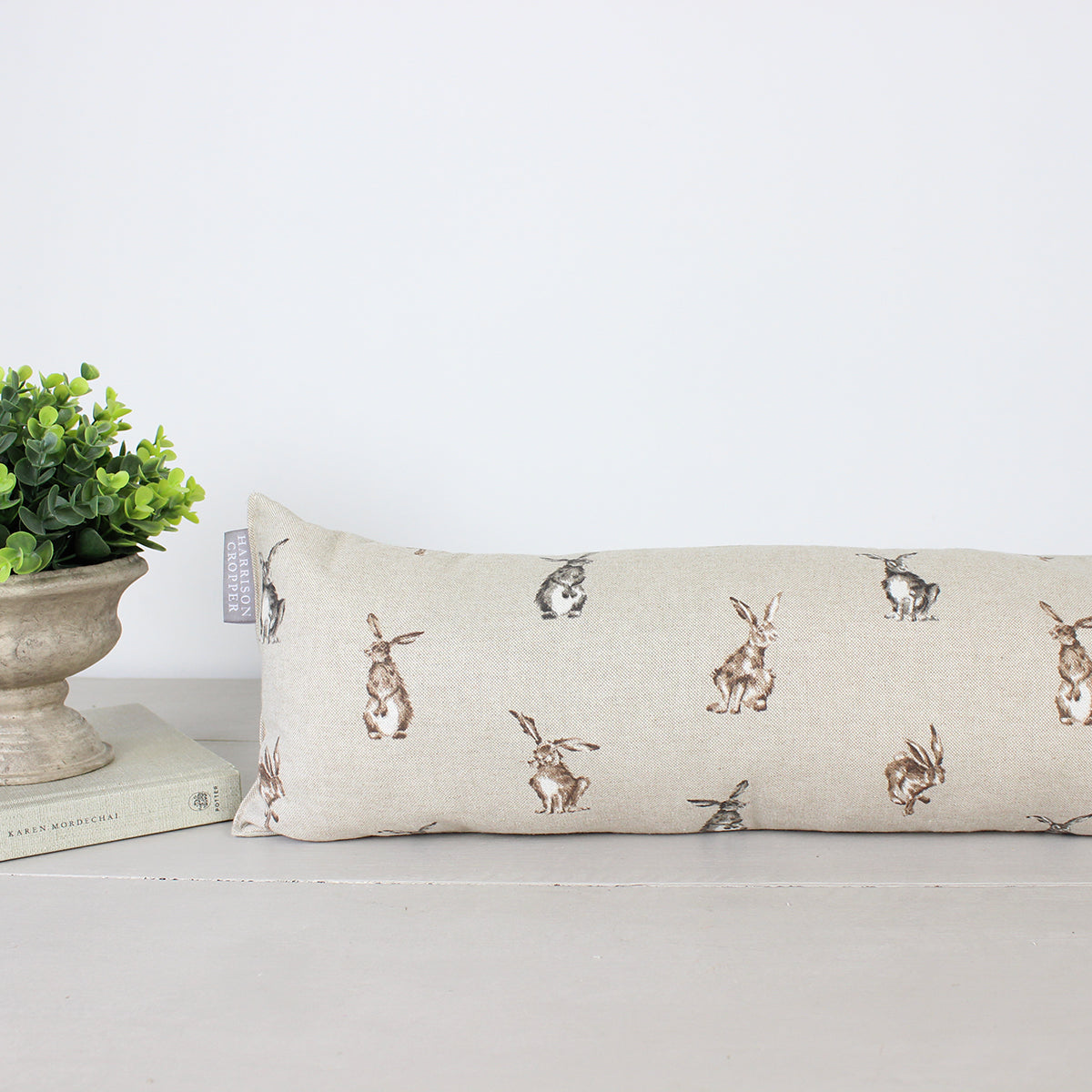 Brown Shabby Hare Draught Excluder