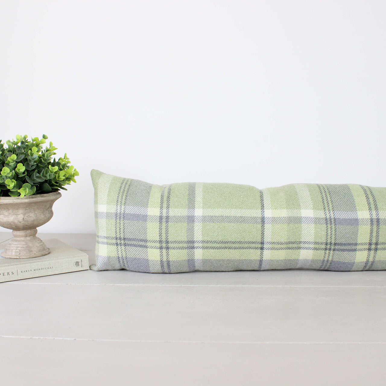 Elgin Sage Tartan Draught Excluder