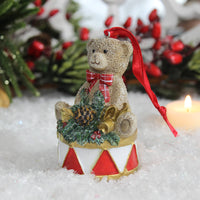 Thumbnail for Resin Teddy on Drum Tree Decoration